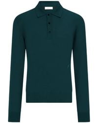 Ferragamo - Ferragamo Long-Sleeved Polo Shirt - Lyst