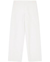 Emporio Armani - High Waist Wide Leg Trousers - Lyst