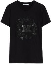 Max Mara - Logo Embellished Crewneck T-Shirt - Lyst