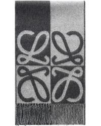 Loewe - Tassel Jacquard Scarf - Lyst