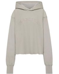 MM6 by Maison Margiela - Maison Margiela Long Sleeve Logo Appliqué Hoodie - Lyst