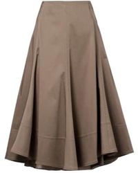 Proenza Schouler - Janan Cotton-Blend Sateen Midi Skirt - Lyst