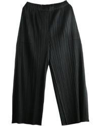 Pleats Please Issey Miyake - Pleats Please Issey Miyake Pleated Trousers - Lyst