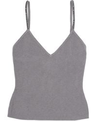 retroféte - Retrofete Embellished Strap Knit Top - Lyst