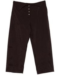 Studio Nicholson - Button-Front Casual Pants - Lyst