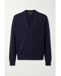Gucci - Knit Wool Cardigan With Embroidery - Lyst