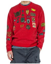 DIESEL - Patch-Detail Crew-Neck Sweater - Lyst