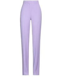Max Mara - Solid Color Wool Straight-Leg Suit Trousers - Lyst