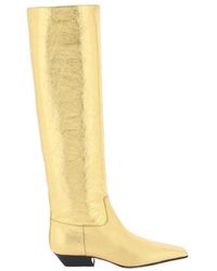 KHAITE - Square-Headed Boots - Lyst