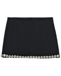 Prada - Sablè Crystal Embellishment Mini Skirt - Lyst