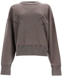 Jean Paul Gaultier - Embroidered Cropped Sweatshirt - Lyst
