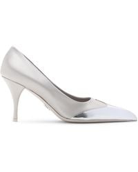 Prada - Pointed Toe Slip-On Pumps - Lyst