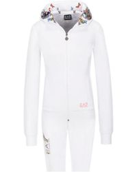 EA7 - Logo Details Sports Suit - Lyst