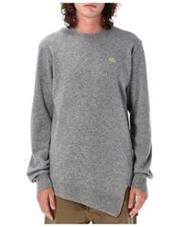 Comme des Garçons - Round Collar, Long Sleeve, Irregular Hem Sweater - Lyst