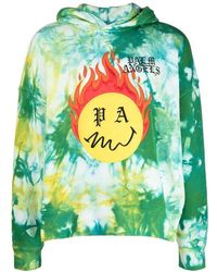 Palm Angels - Burning Head Tie-Dye Hoodie - Lyst