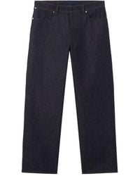 Stone Island - Logo Patch Straight-Leg Jeans - Lyst