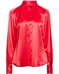 Dolce & Gabbana - Solid-Color Satin Long-Sleeve Shirt - Lyst