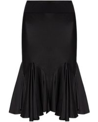 Rick Owens - Knee Divine Bias Ruffled Midi Skirt - Lyst