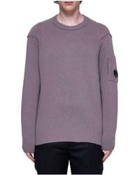 C.P. Company - Lens-Detailed Crewneck Jumper - Lyst