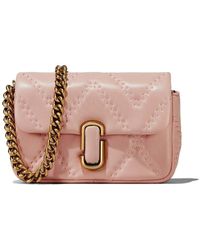 Marc Jacobs - Logo Plaque Quilted Mini Shoulder Bag - Lyst