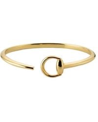 Gucci - Horsebit 18K Bangle Bracelet - Lyst