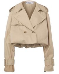 JW Anderson - Jw Anderson Cropped Double-Breasted Trench Coat - Lyst