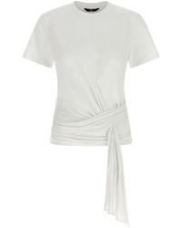 7 For All Mankind - Draped Sash T-Shirt - Lyst