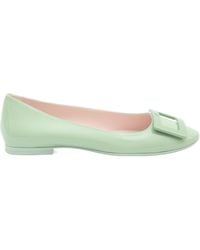 Roger Vivier - Logo Embossed Flat Shoes - Lyst