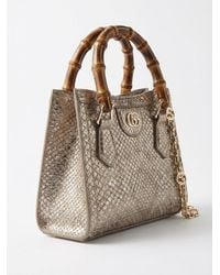 Gucci - Diana Python Small Tote Bag - Lyst