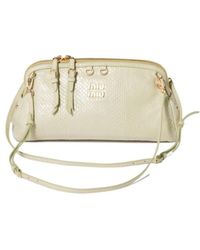 Miu Miu - Caprice Ayers Leather Clutch - Lyst