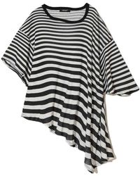 Undercover - Asymmetric Striped T-Shirt - Lyst