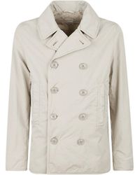 Aspesi - Double-Breasted Straight-Hem Jacket - Lyst
