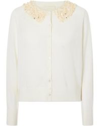 Ulla Johnson - Embellished Merino Wool Cardigan - Lyst