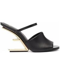 Fendi - First Sculpted Heel Sandals - Lyst