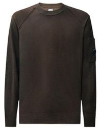 C.P. Company - Merino Wool Re-Colour Lens Crewneck Sweater - Lyst