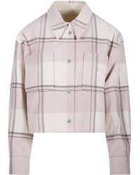 Canada Goose - Almandine Cropped Plaid Shirt Jacket - Lyst