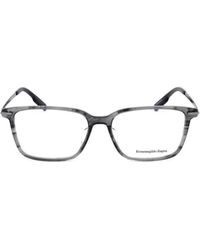ZEGNA - Rectangle Frame Glasses - Lyst