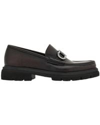 Ferragamo - Gancini Embellishment Moccasins - Lyst