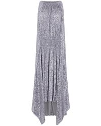 Rabanne - Sequined High-Low Dress - Lyst