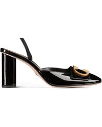 Dior - Christian Logo Plaque Round Toe Pumps - Lyst