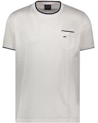 Paul & Shark - T-Shirt With Round Neck And Short Sleeves - Lyst