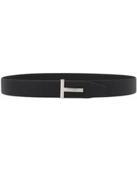 Tom Ford - Logo Plaque Reversible Belt - Lyst