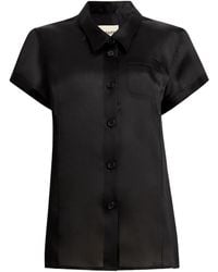 KHAITE - Keefe Button-Up Blouse - Lyst
