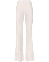 Missoni - Sheer Patterned Knitted Trousers - Lyst