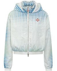 CASABLANCA - Dots Zip-Up Hooded Jacket - Lyst