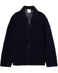Allude - Openwork Knit Cardigan - Lyst