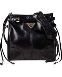 Prada - Bonnie Leather Mini Shoulder Bag - Lyst