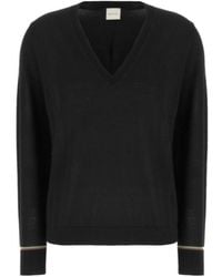 Paul Smith - V-Neck Trim Knitted Sweater - Lyst