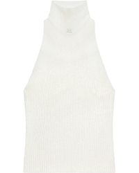 Courreges - Courrèges Sleeveless Ribbed-Knit Tank Top - Lyst