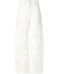 FARM Rio - Richeueu Logo-Patch Broderie-Anglaise Jeans - Lyst